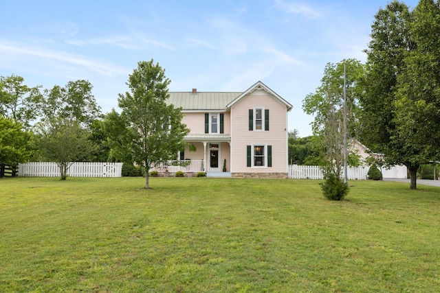 3310 Booker Ridge Rd, Mount Pleasant, TN 38474 - view of front of home with a porch and metal roof