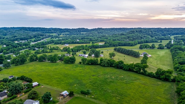 3310 Booker Ridge Rd, Mount Pleasant, TN 38474 - aerial view at dusk of a view of rural / pastoral area