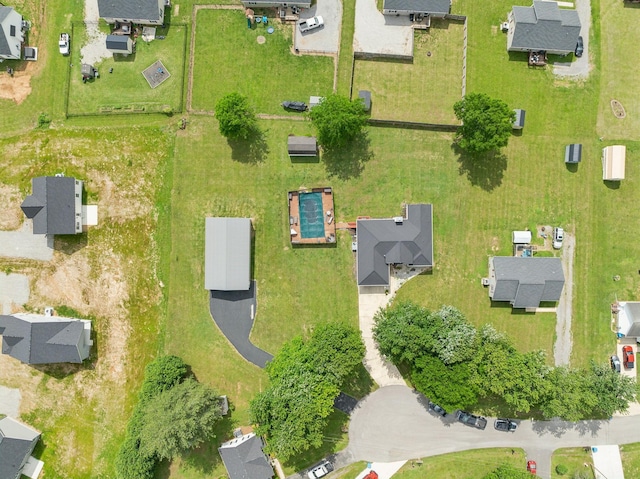 aerial overview of property's location with nearby suburban area