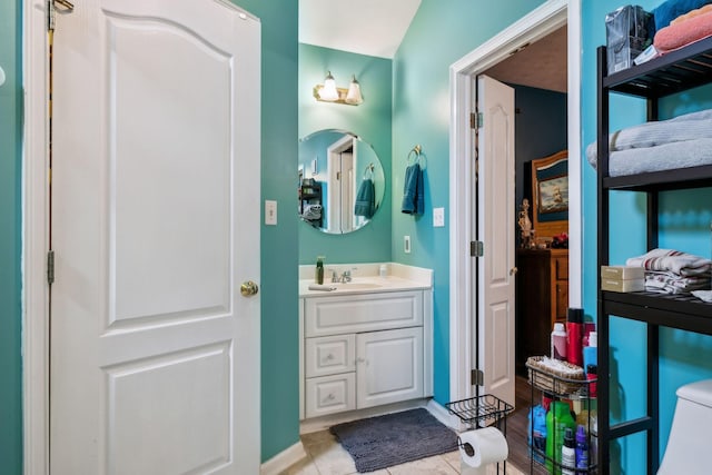 bathroom with vanity