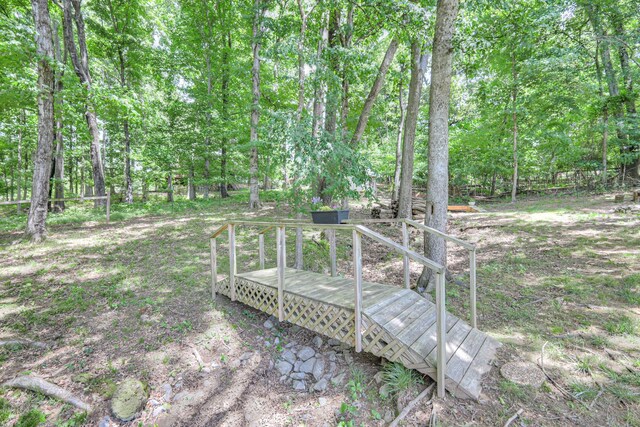 114 Moonlight Dr, Gallatin, TN 37066 - view of yard featuring a wooden deck