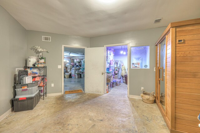 114 Moonlight Dr, Gallatin, TN 37066 - foyer with baseboards and unfinished concrete floors