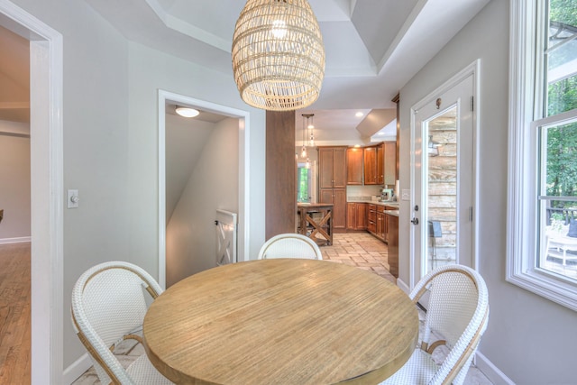 114 Moonlight Dr, Gallatin, TN 37066 - dining room featuring baseboards and a chandelier