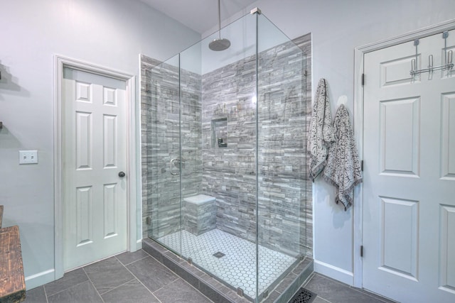 114 Moonlight Dr, Gallatin, TN 37066 - bathroom with a stall shower and baseboards