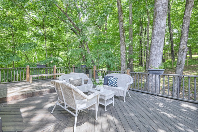 114 Moonlight Dr, Gallatin, TN 37066 - wooden deck featuring an outdoor hangout area