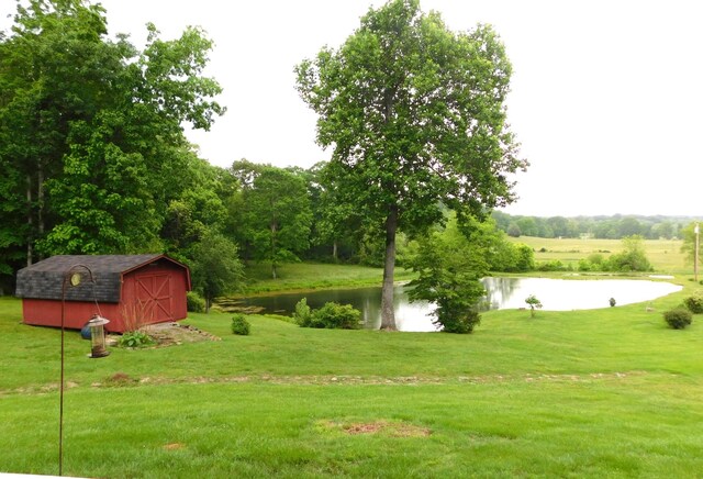 1760 Camp Branch Rd, Mount Pleasant, TN 38474 - view of grassy yard with a water view