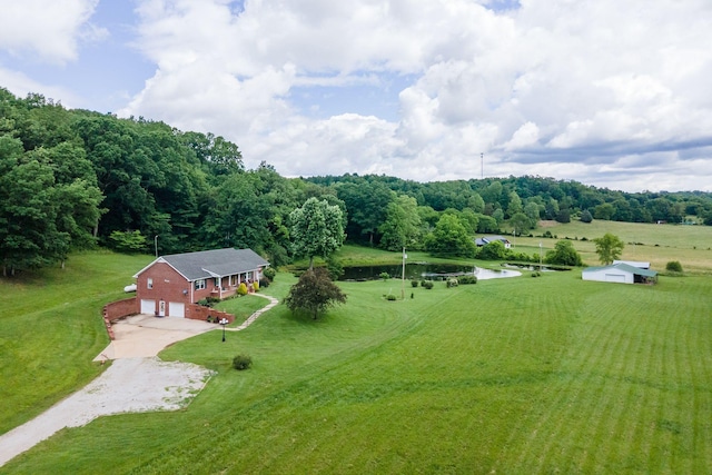 1760 Camp Branch Rd, Mount Pleasant, TN 38474 - overview of rural landscape featuring a large body of water