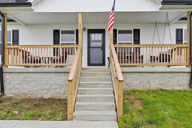 2955 Spring Place Rd, Belfast, TN 37019 - view of exterior entry with covered porch