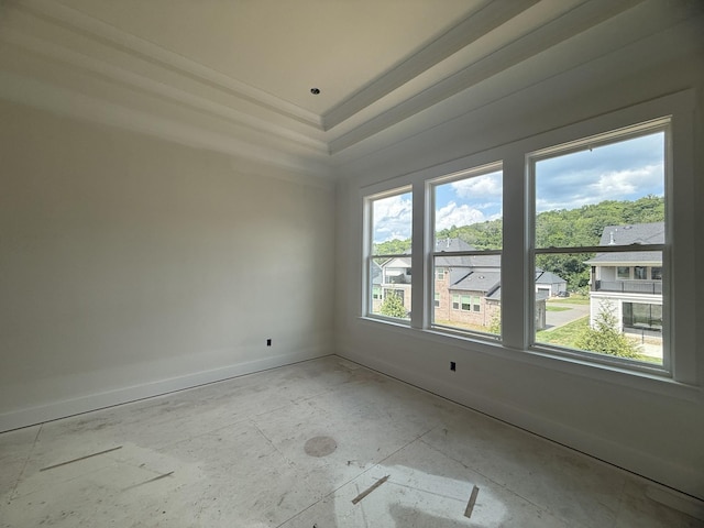 7424 Leelee Dr, Franklin, TN 37064 - unfurnished room with a raised ceiling and crown molding