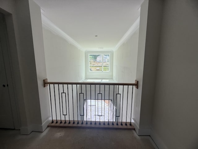 7424 Leelee Dr, Franklin, TN 37064 - stairway featuring crown molding and baseboards
