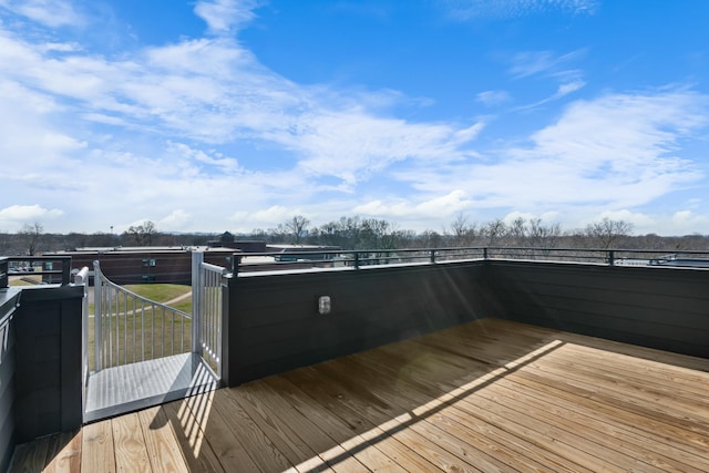 view of wooden terrace
