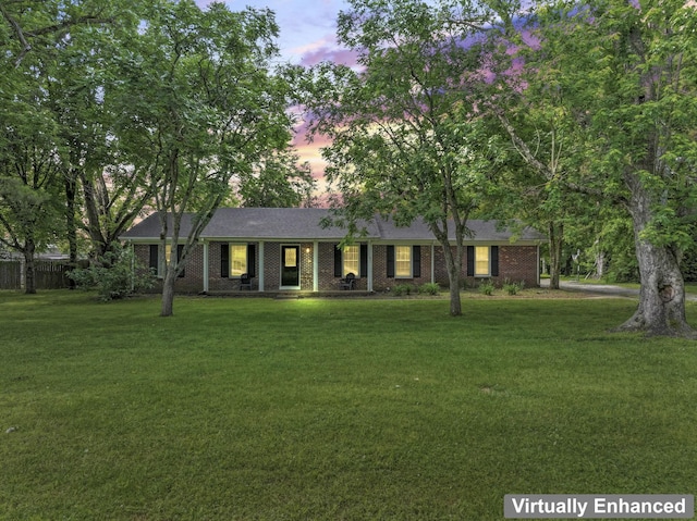 211 Elmwood Dr, Murfreesboro, TN 37128 - ranch-style home featuring brick siding and covered porch