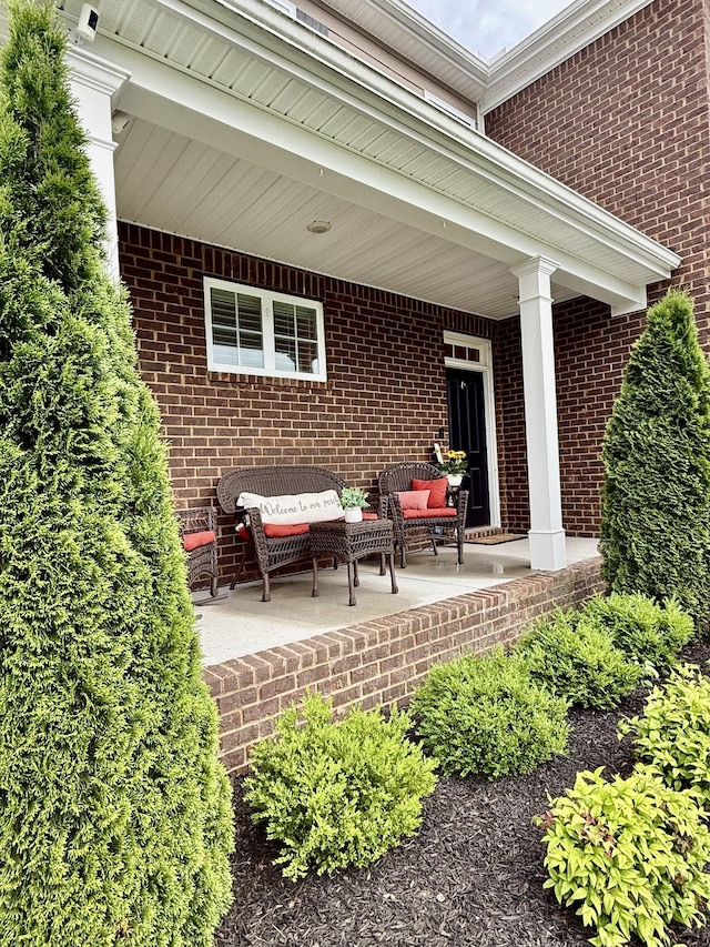 view of patio with outdoor lounge area
