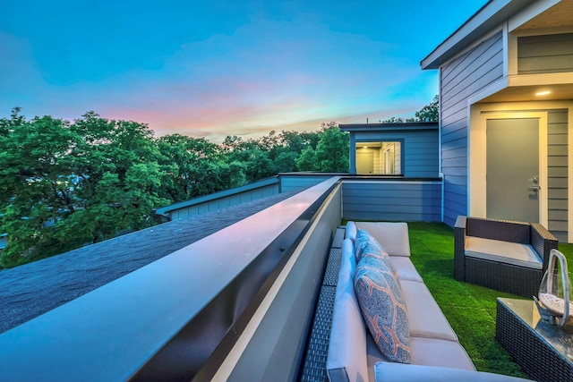 balcony with an outdoor living space
