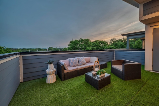 balcony with an outdoor living space