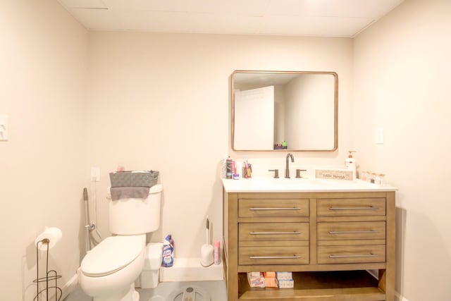2878 Gusty Ln, Clarksville, TN 37043 - bathroom with vanity, toilet, and baseboards