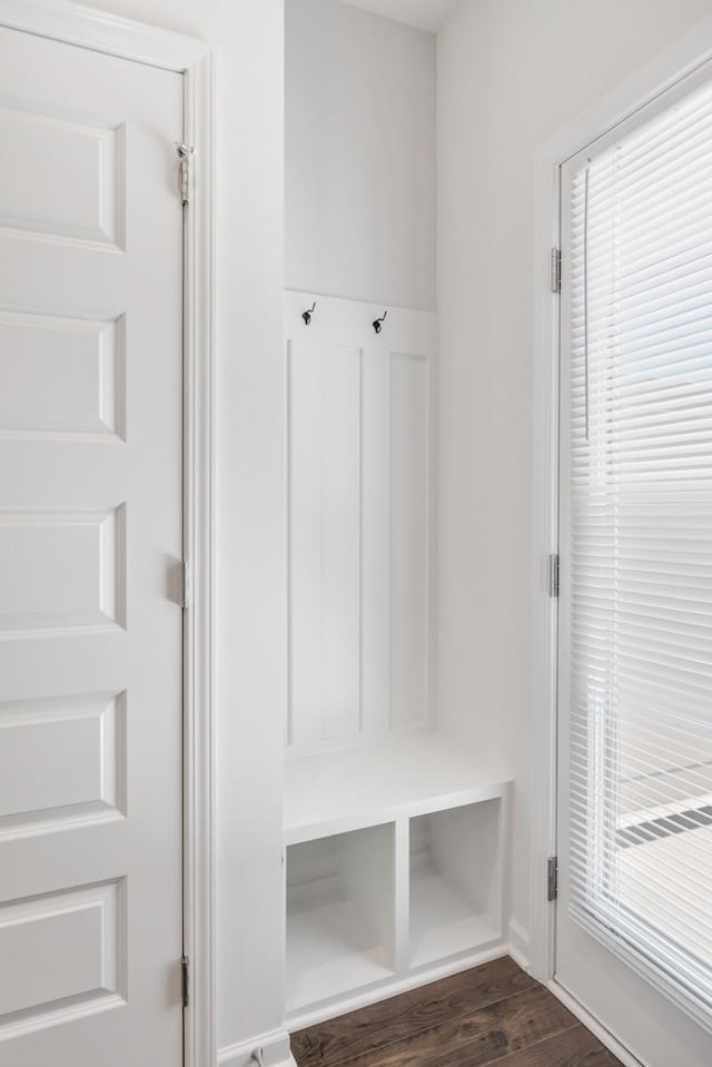 5210 Gladecress Ln, Hermitage, TN 37076 - mudroom with dark wood-style flooring