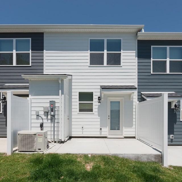 5210 Gladecress Ln, Hermitage, TN 37076 - rear view of property with central air condition unit and a patio