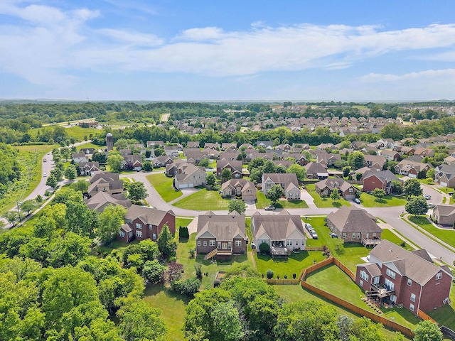 aerial perspective of suburban area