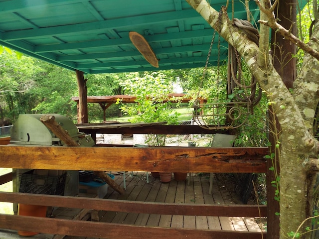 165 E Main St, Alexandria, TN 37012 - wooden terrace with a grill