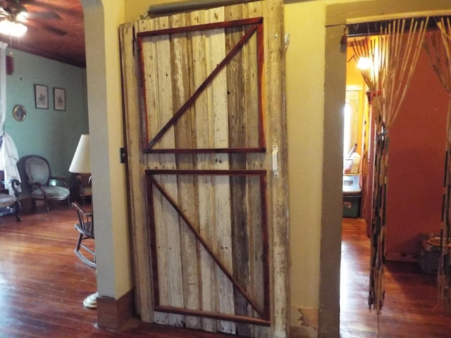 165 E Main St, Alexandria, TN 37012 - hall with wood finished floors
