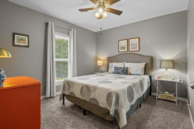 1209 Corlew Dr, Burns, TN 37029 - carpeted bedroom with baseboards and a ceiling fan