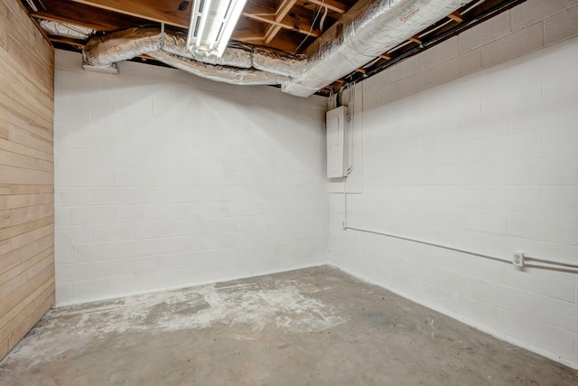 735 Railroad Bed Pike, Summertown, TN 38483 - unfinished below grade area with concrete block wall