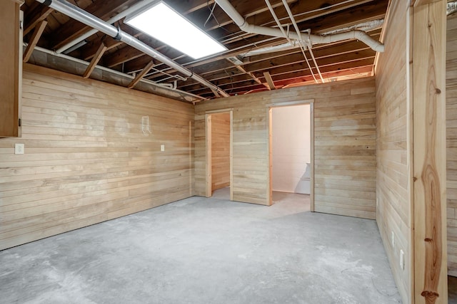 735 Railroad Bed Pike, Summertown, TN 38483 - unfinished basement featuring wood walls