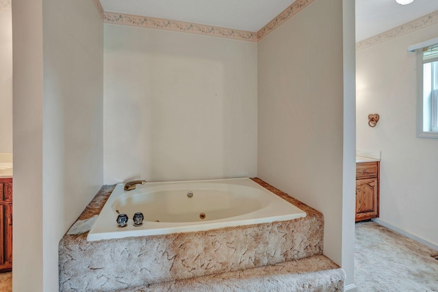 735 Railroad Bed Pike, Summertown, TN 38483 - bathroom featuring vanity and a tub with jets