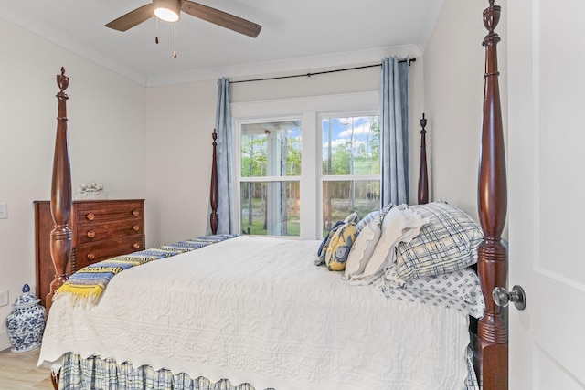 120 Destineys Way, Gruetli Laager, TN 37339 - bedroom featuring a ceiling fan and wood finished floors
