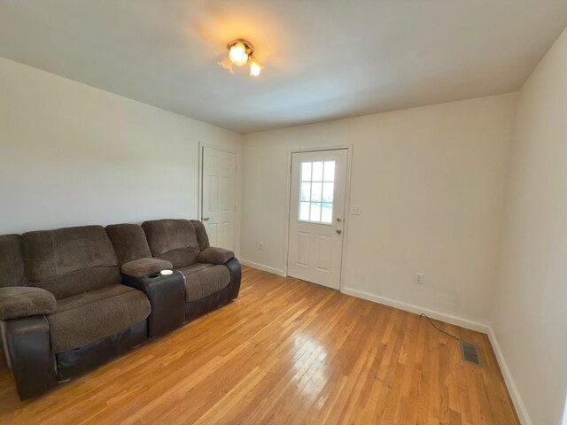 6907 Short Mountain Rd, Woodbury, TN 37190 - living room with light wood-style floors and baseboards