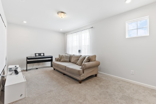 1080 Laurel Valley Ln, Mount Juliet, TN 37122 - living area with healthy amount of natural light, carpet, recessed lighting, and baseboards