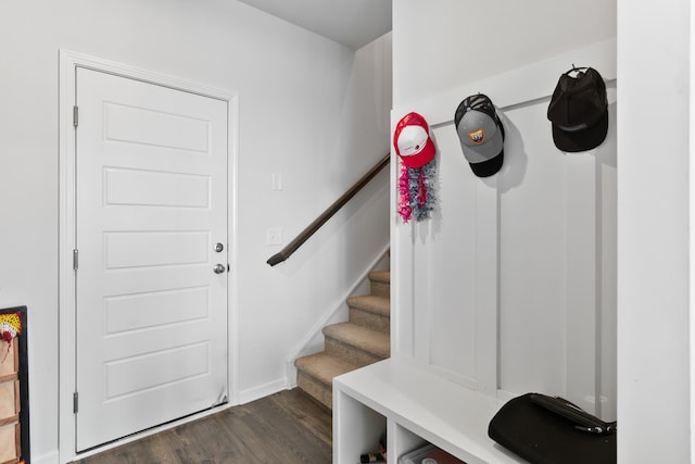1080 Laurel Valley Ln, Mount Juliet, TN 37122 - mudroom with dark wood-style flooring and baseboards
