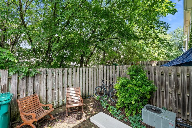 201 Dakota Dr, Spring Hill, TN 37174 - fenced backyard featuring central AC unit