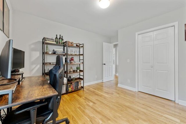 210 Highland Trl, Estill Springs, TN 37330 - home office with light wood finished floors and baseboards