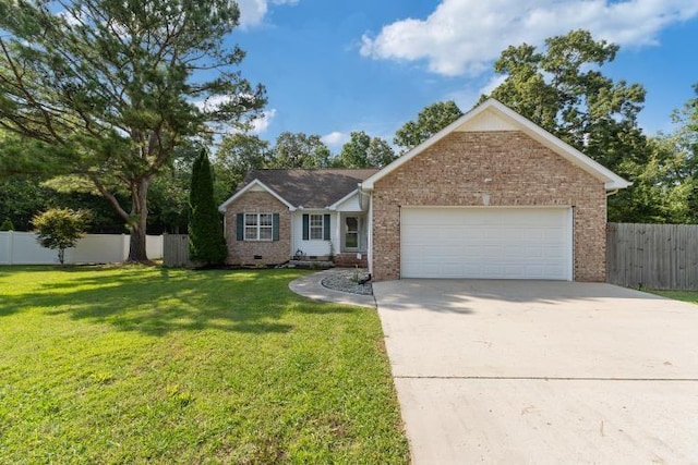 210 Highland Trl, Estill Springs, TN 37330 - ranch-style house featuring brick siding, an attached garage, and concrete driveway
