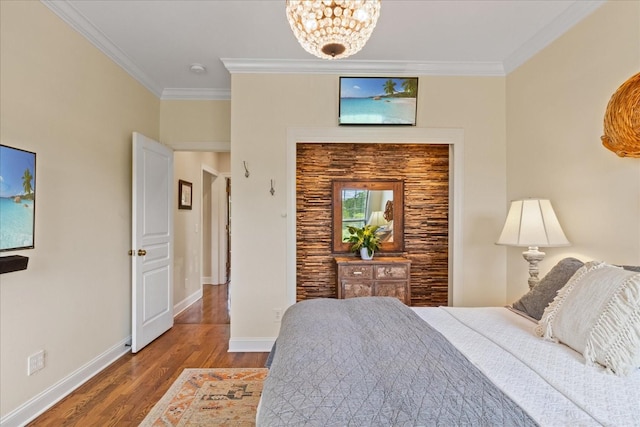 4145 Trinity Rd, Franklin, TN 37067 - bedroom with crown molding, wood finished floors, and baseboards