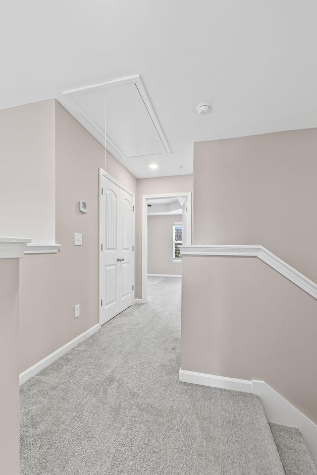 215 Ruth Way, Spring Hill, TN 37174 - corridor with attic access, carpet floors, and baseboards
