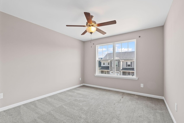 215 Ruth Way, Spring Hill, TN 37174 - spare room featuring a ceiling fan, carpet floors, and baseboards