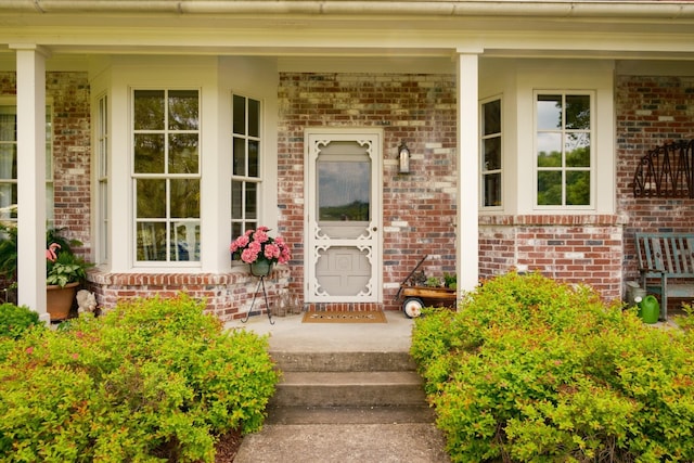 5620 Leipers Creek Rd, Franklin, TN 37064 - property entrance with covered porch and brick siding