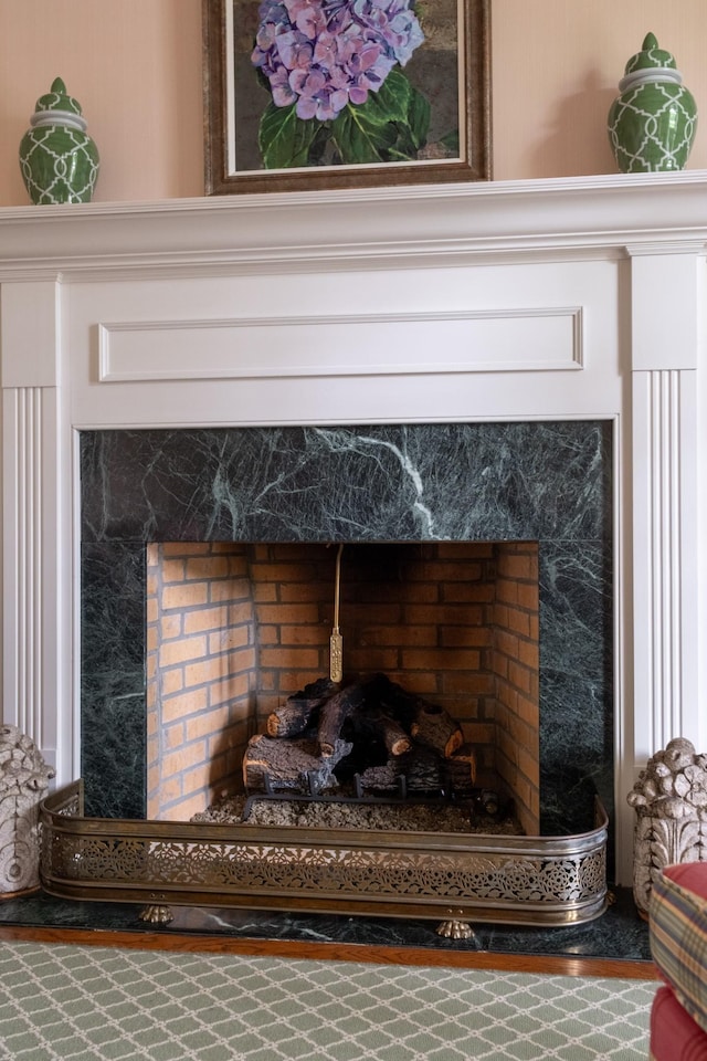 5620 Leipers Creek Rd, Franklin, TN 37064 - detailed view of a high end fireplace