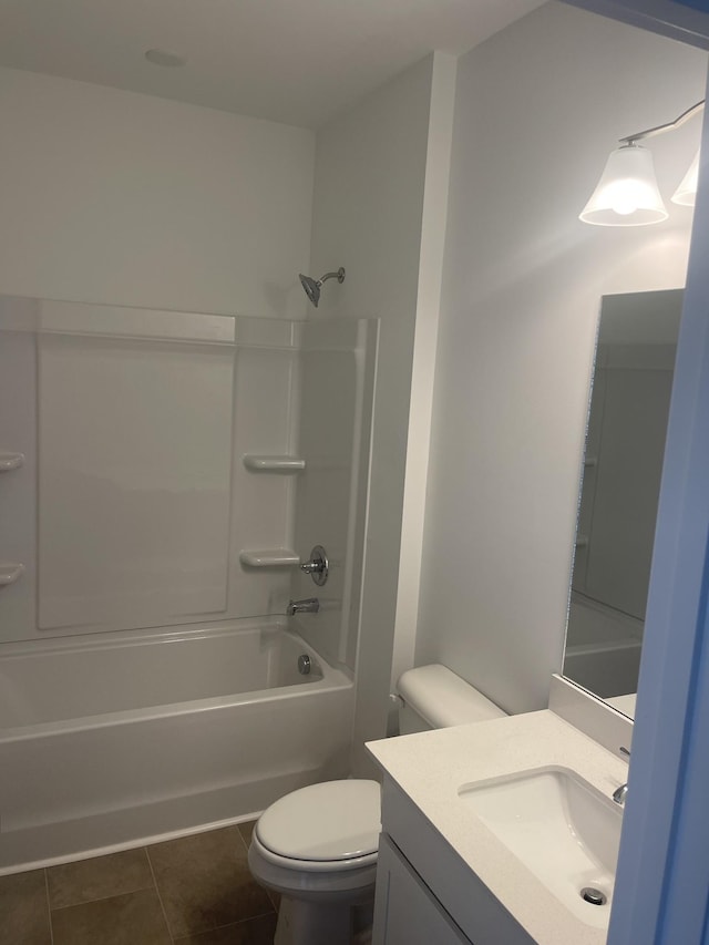 217 Summerlin Dr, Gallatin, TN 37066 - bathroom featuring vanity,  shower combination, toilet, and tile patterned flooring