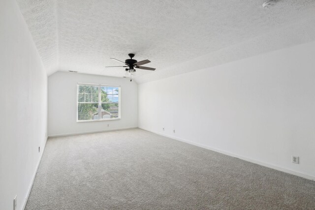 2981 Buckner Ln, Spring Hill, TN 37174 - empty room featuring a textured ceiling, carpet, ceiling fan, and baseboards