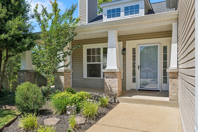 2981 Buckner Ln, Spring Hill, TN 37174 - property entrance with covered porch and a chimney