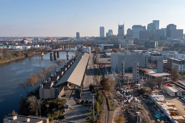 city view featuring a notable bridge and a large body of water