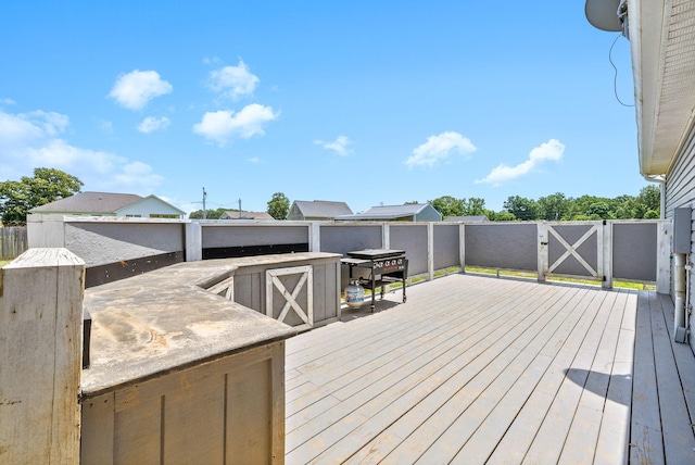 132 Fieldcrest Dr, Cadiz, KY 42211 - wooden deck featuring a fenced backyard