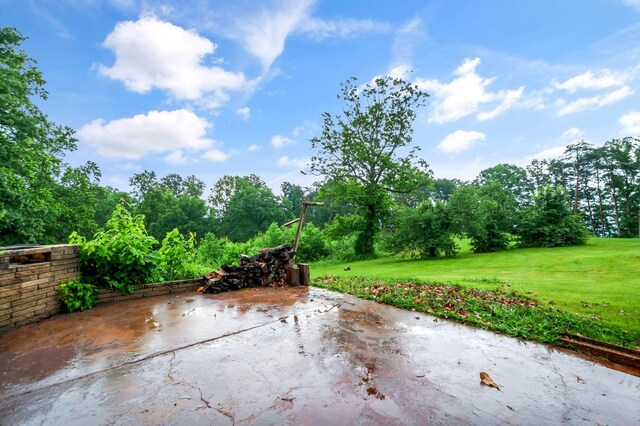 1033 Pine Valley Rd, Kingston Springs, TN 37082 - view of patio / terrace featuring view of wooded area