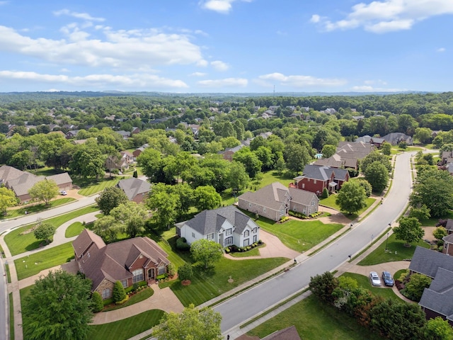 9702 Amethyst Ln, Brentwood, TN 37027 - aerial perspective of suburban area
