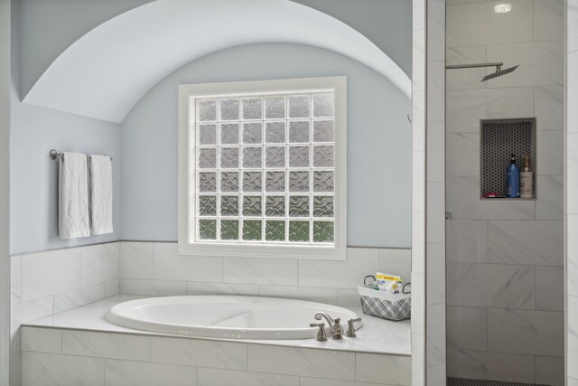 9702 Amethyst Ln, Brentwood, TN 37027 - full bathroom with tiled shower and a garden tub