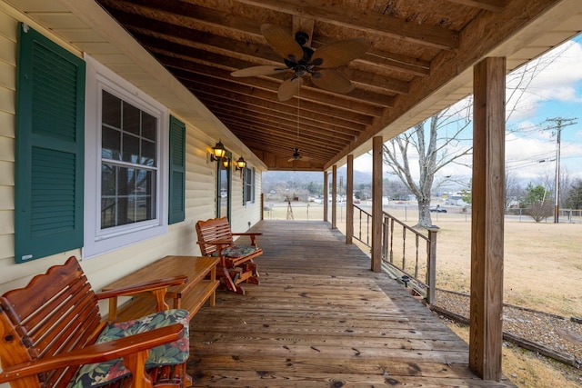 102 Hobbs Ridge Rd, Dunlap, TN 37327 - porch with a ceiling fan